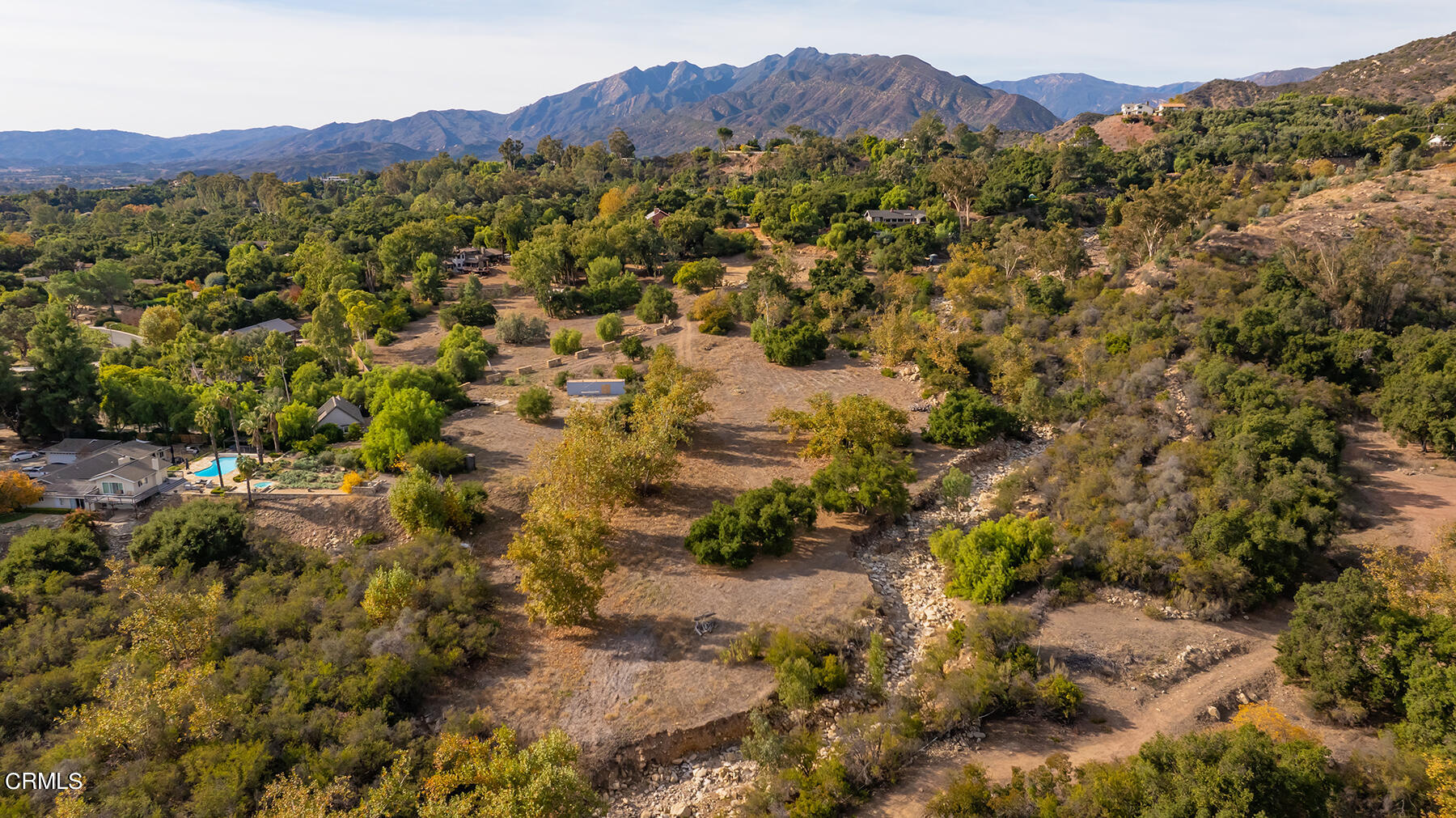 1218 Foothill Road Ojai, CA 93023 - Photo 26 of 30 a view of a forest with mountains in the background