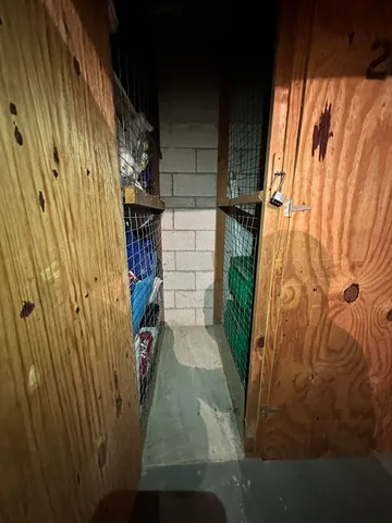 a view of storage and utility room