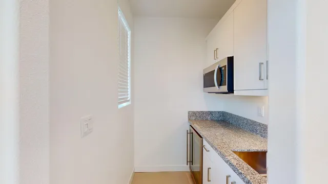 a potted plant sitting in front of a house
