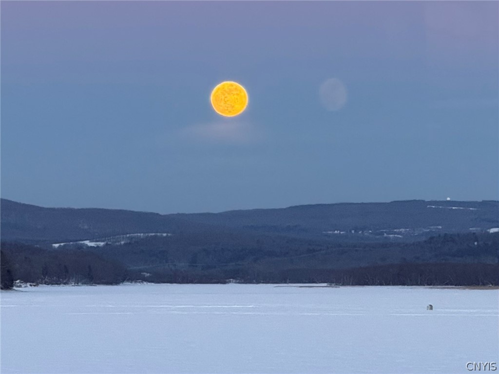 8826 Karlen Road Lee, NY 13440 - Photo 9 of 50 A peaceful moonrise over Delta Lake, calm waters,