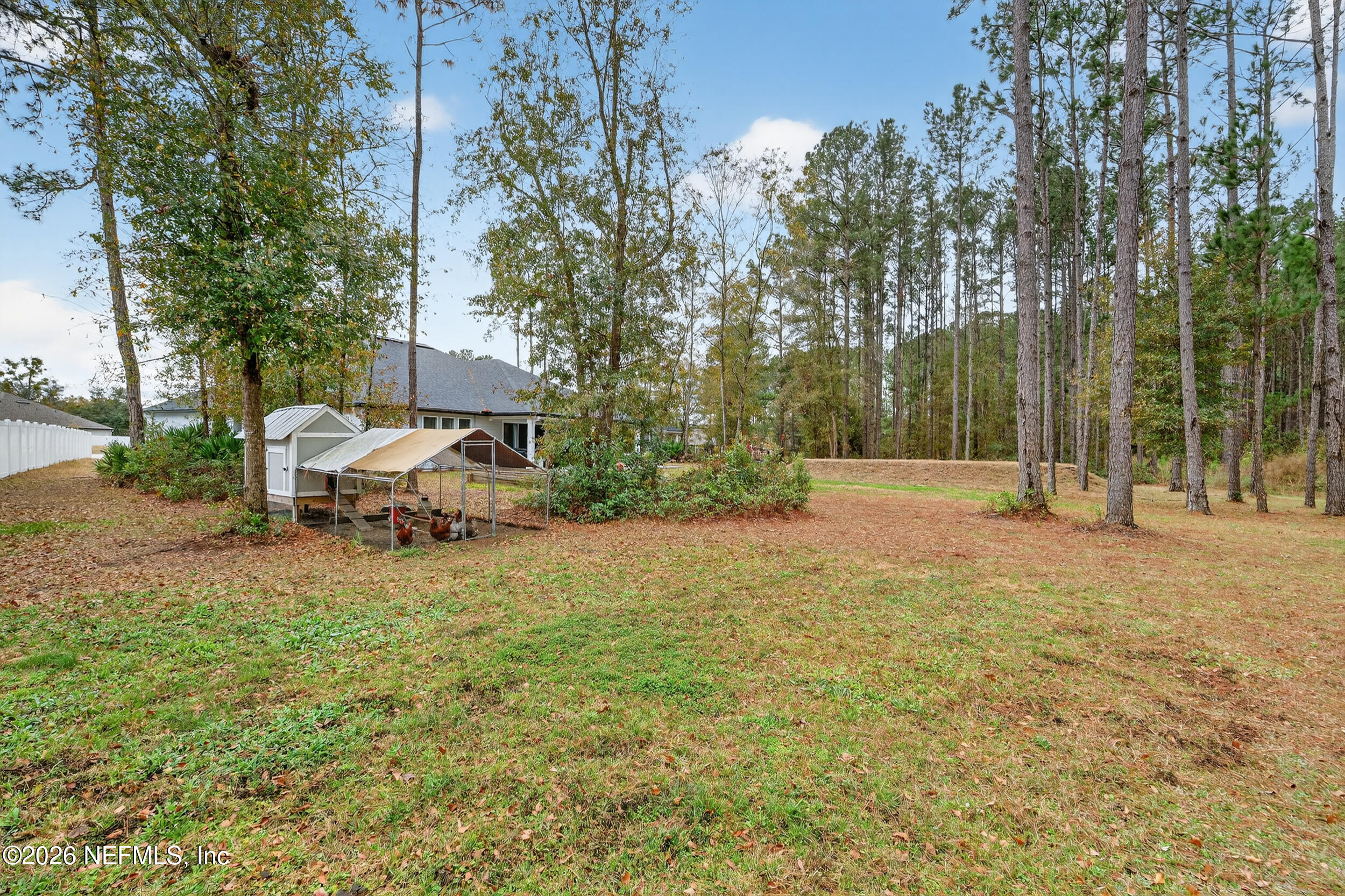 4028 Little Bit Court Middleburg, FL 32068 - Photo 42 of 47 a backyard of a house with table and chairs