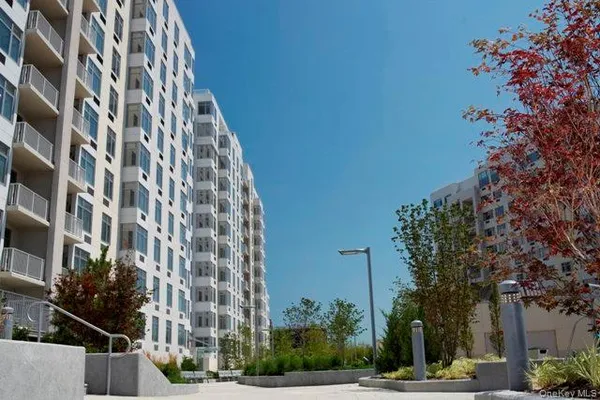 a view of a tall building