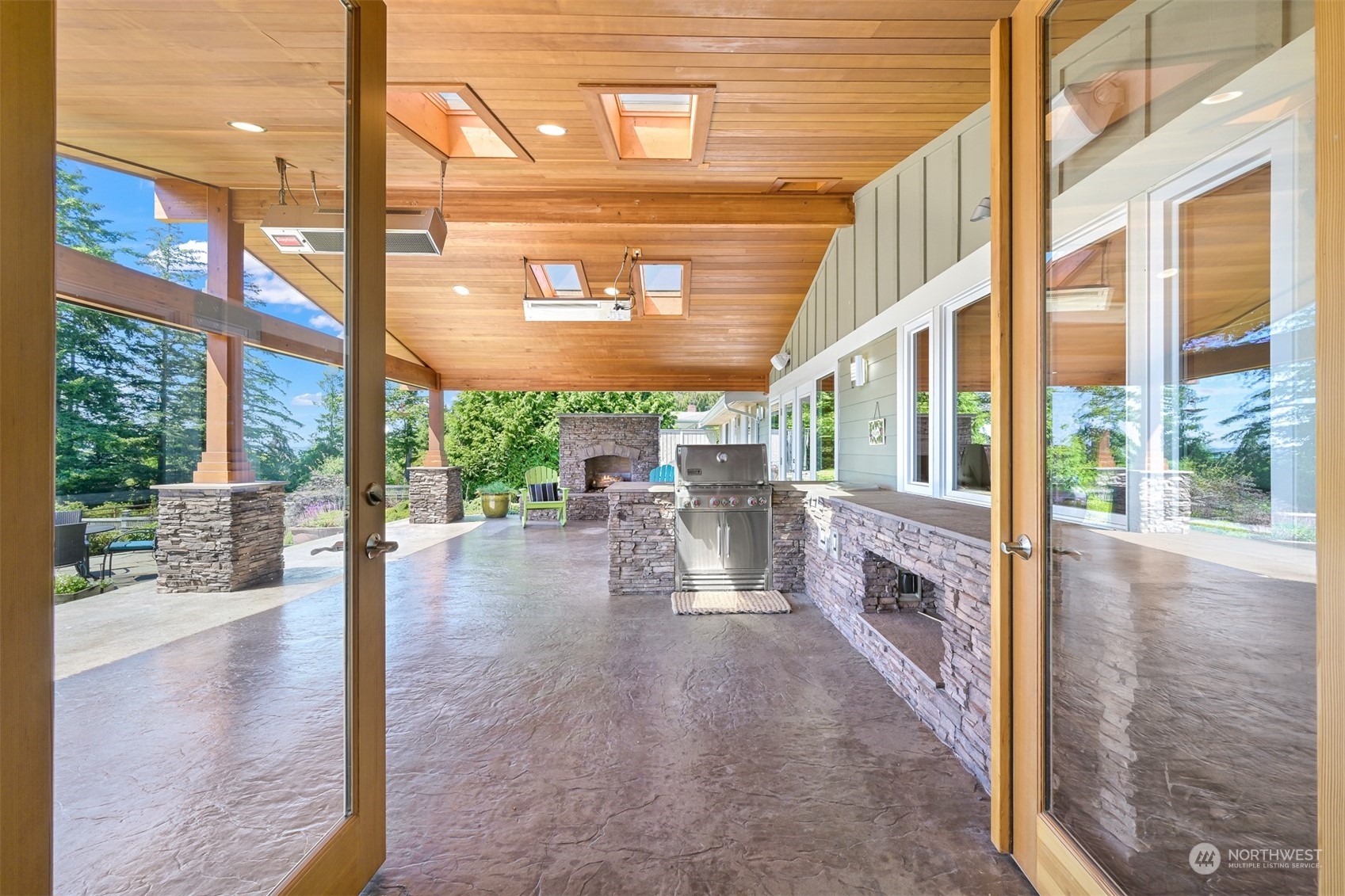 516 Briar Road Bellingham, WA 98225 - Photo 13 of 39 a view of an entryway with a floor to ceiling window