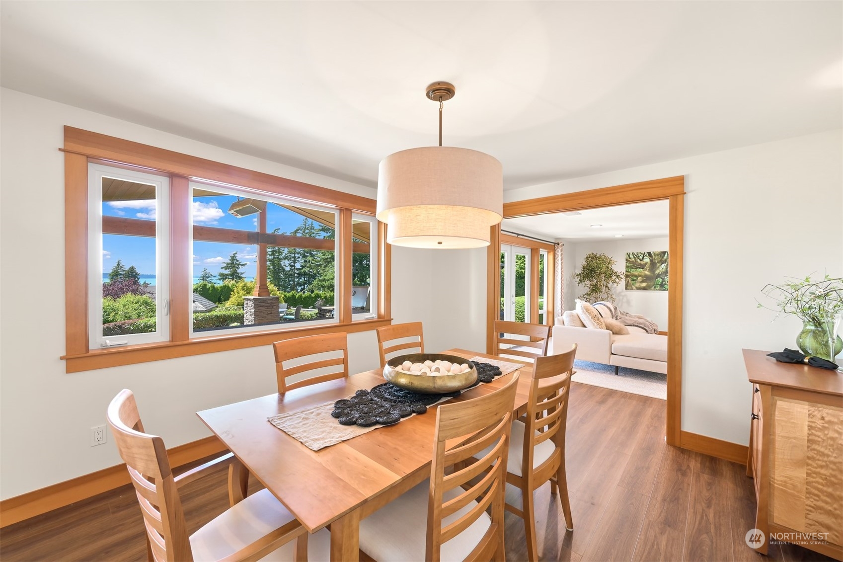 516 Briar Road Bellingham, WA 98225 - Photo 17 of 39 a view of a dining room with furniture window and wooden floor