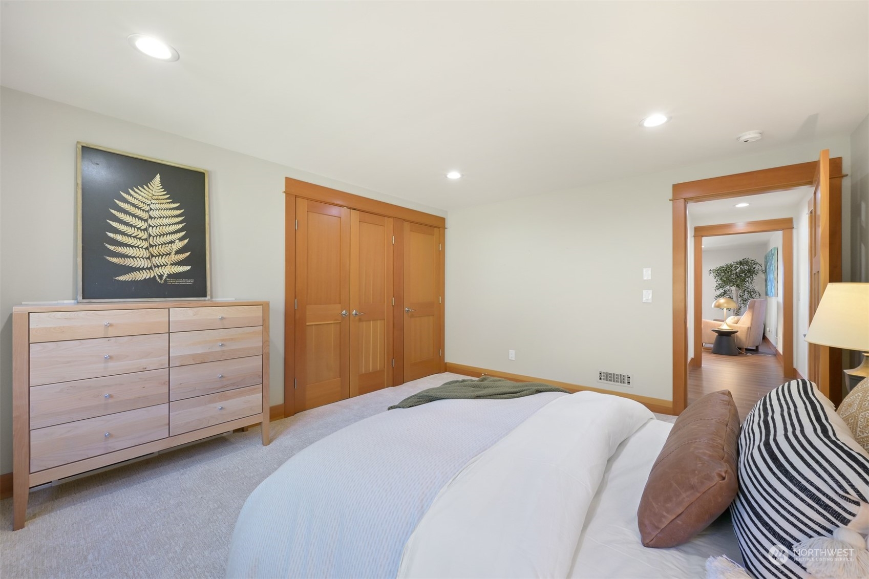 516 Briar Road Bellingham, WA 98225 - Photo 23 of 39 a bedroom with a bed and a cabinets