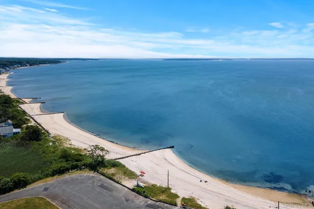 a view of an ocean beach