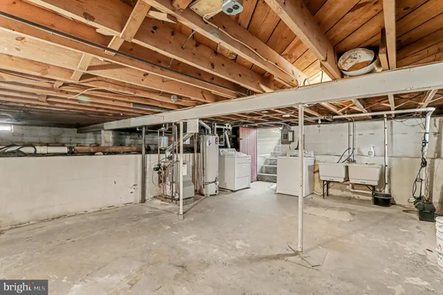 a view of a room with wooden walls