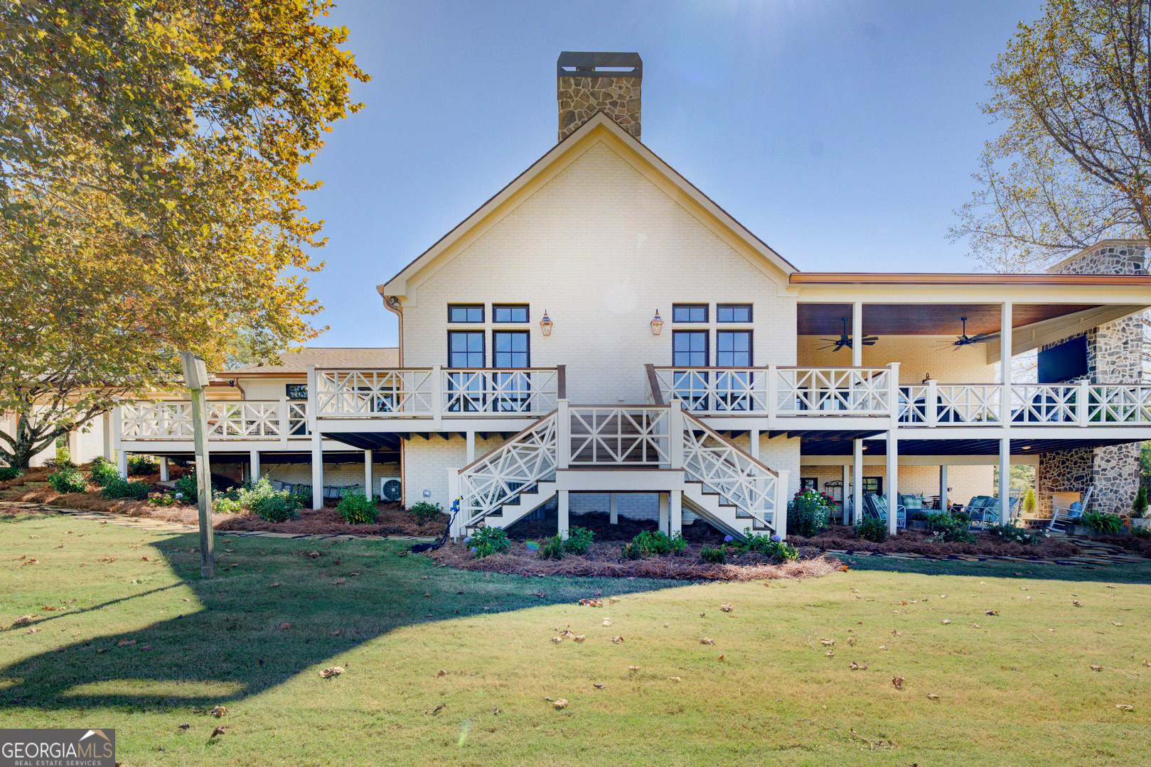 419 Parker Road McDonough, GA 30252 - Photo 106 of 115 a front view of a house with a yard table and chairs