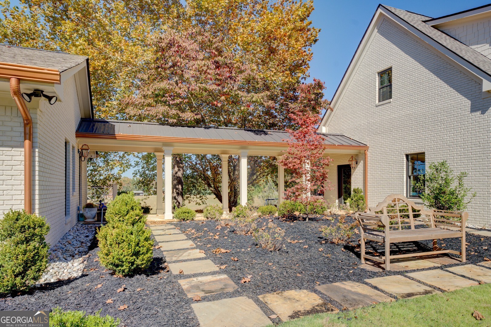 419 Parker Road McDonough, GA 30252 - Photo 97 of 115 a view of a house with backyard sitting area and garden