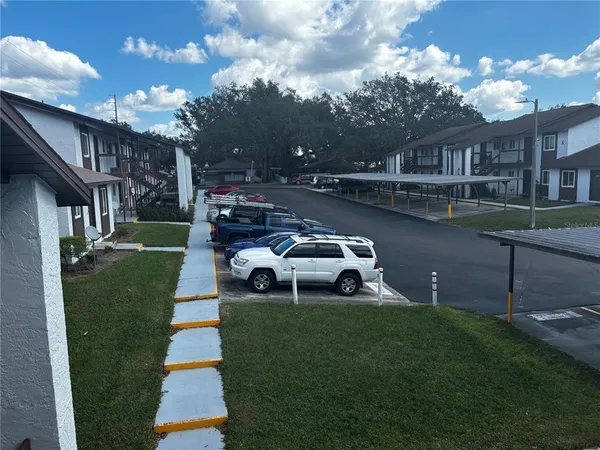 a house view with a garden space