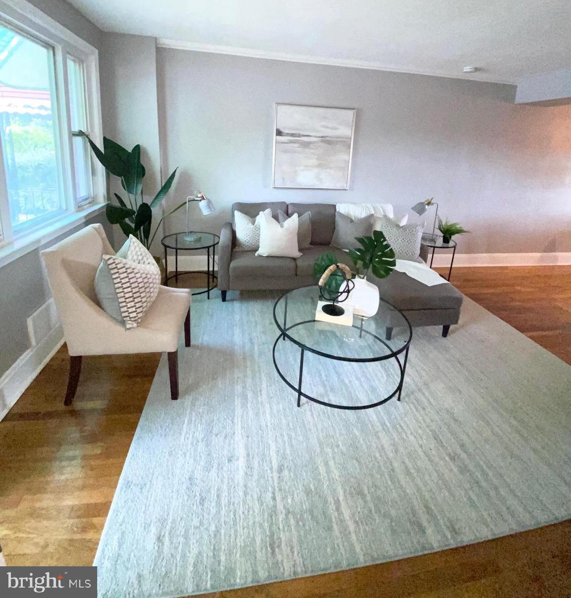 5019 Schaub Avenue Baltimore, MD 21206 - Photo 5 of 34 a living room with furniture and a potted plant