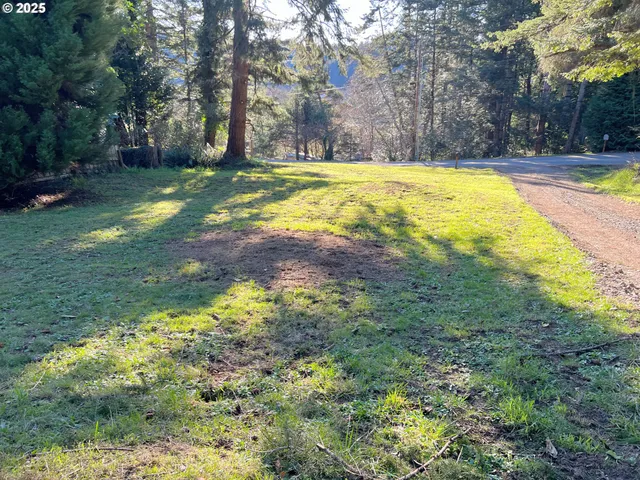 a swimming pool with trees in the background