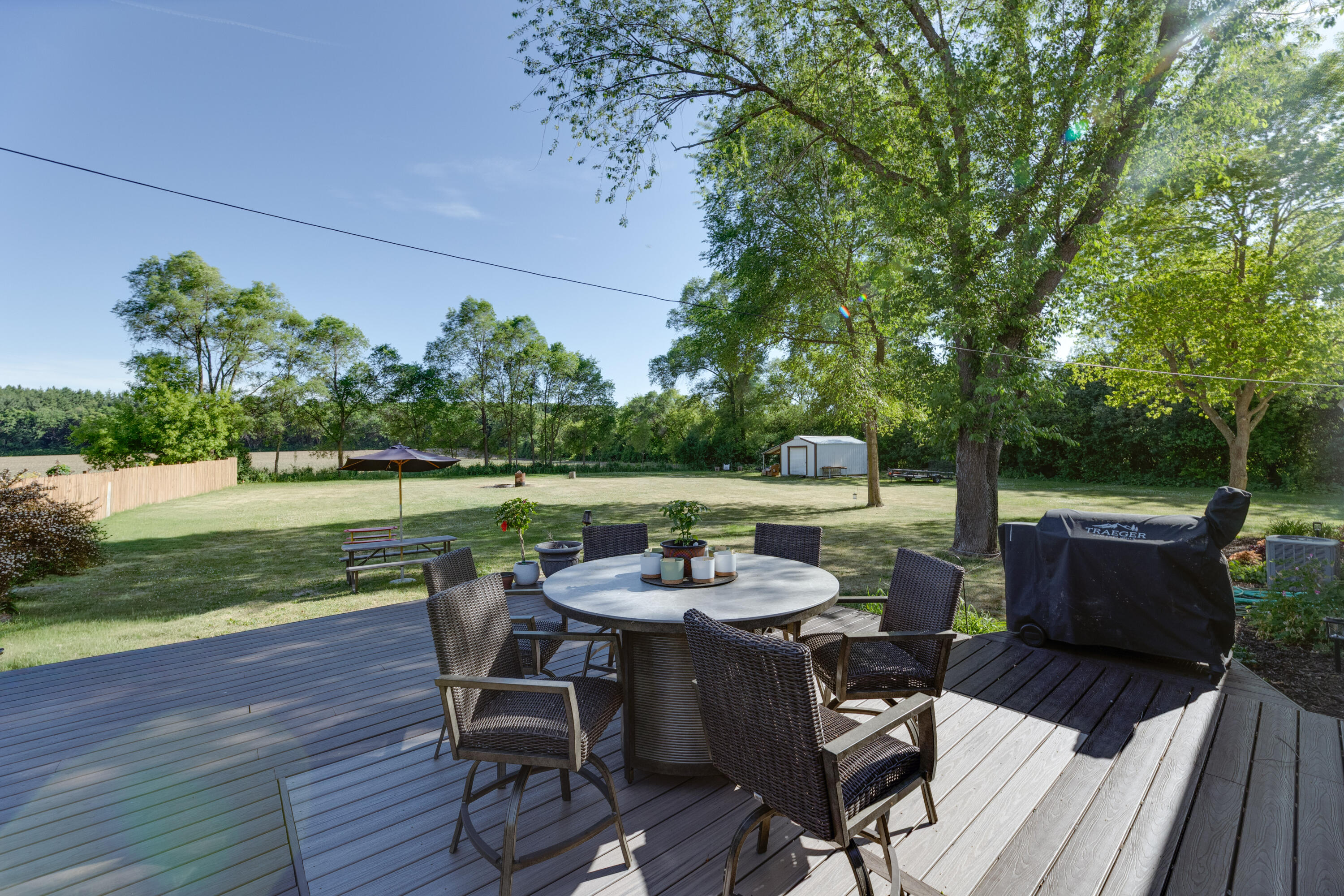 213 West State Road North Prairie, WI 53153 - Photo 27 of 37 Large composite deck