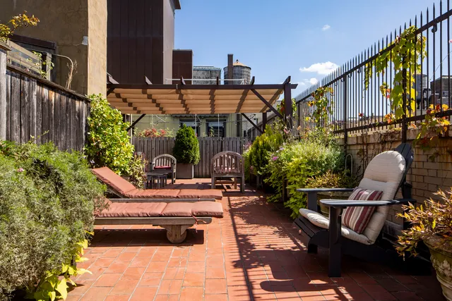 a view of outdoor seating