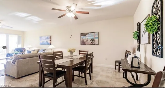 a view of a livingroom and dining room