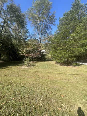 a view of a swimming pool with an outdoor space