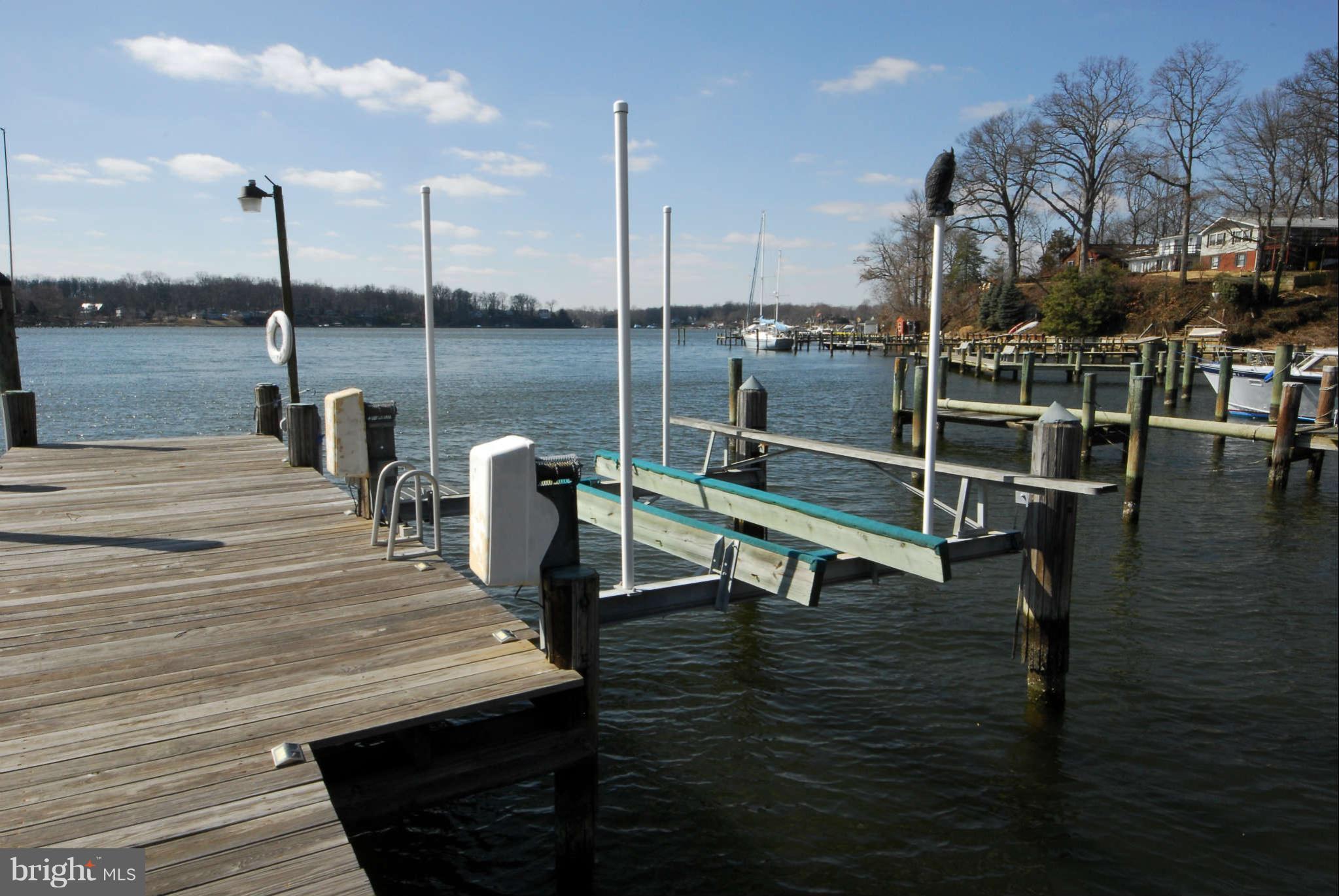 229 Cape St John Road Annapolis, MD 21401 - Photo 23 of 30 7,500 lb boat lift at the private pier