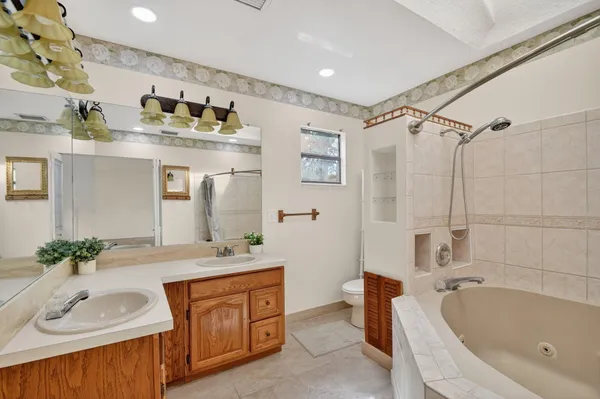 an aerial view of a house having yard