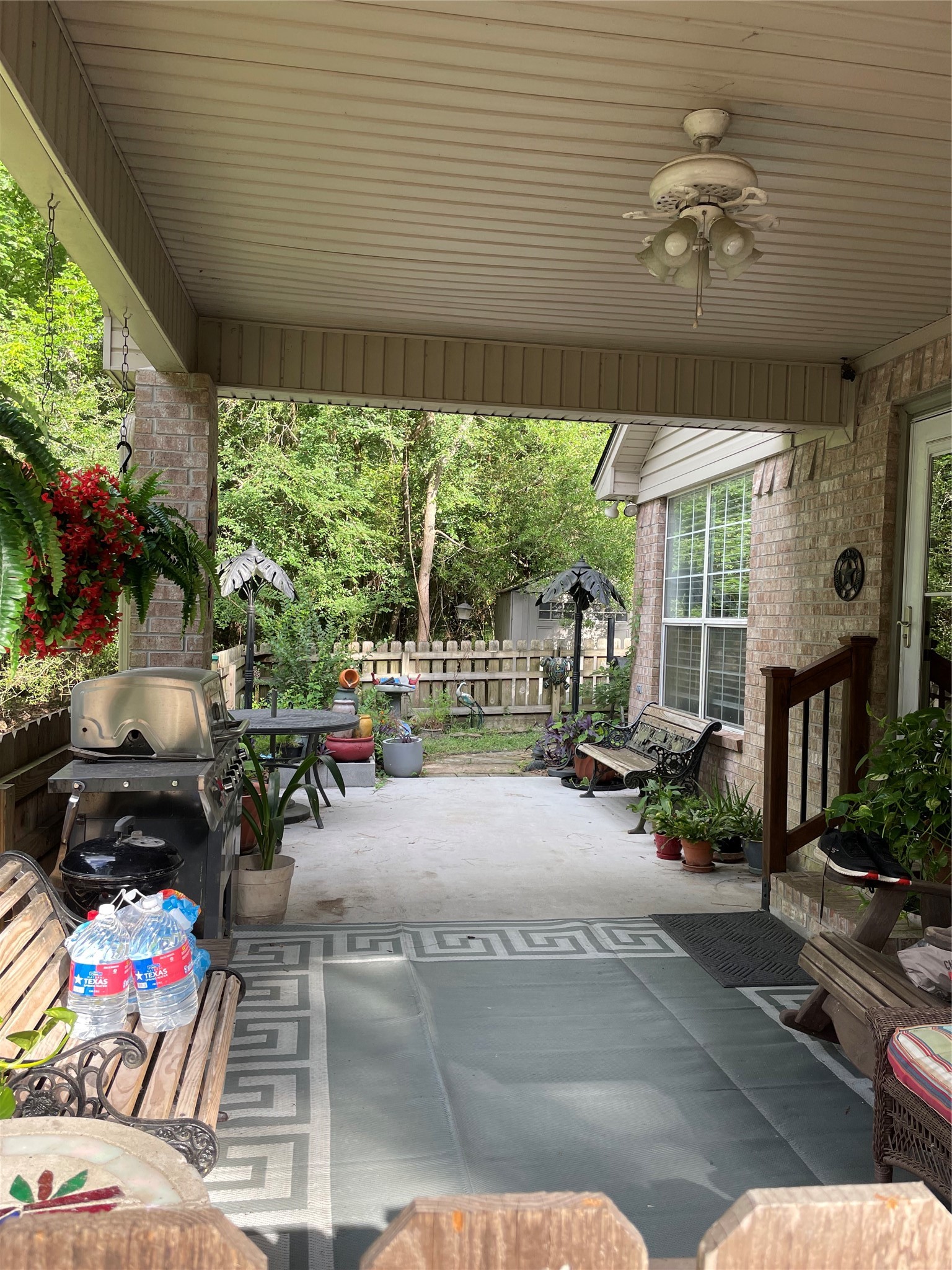 80 Indian Harbor Trinity, TX 75862 - Photo 12 of 15 Carport being used as a fenced in covered patio.