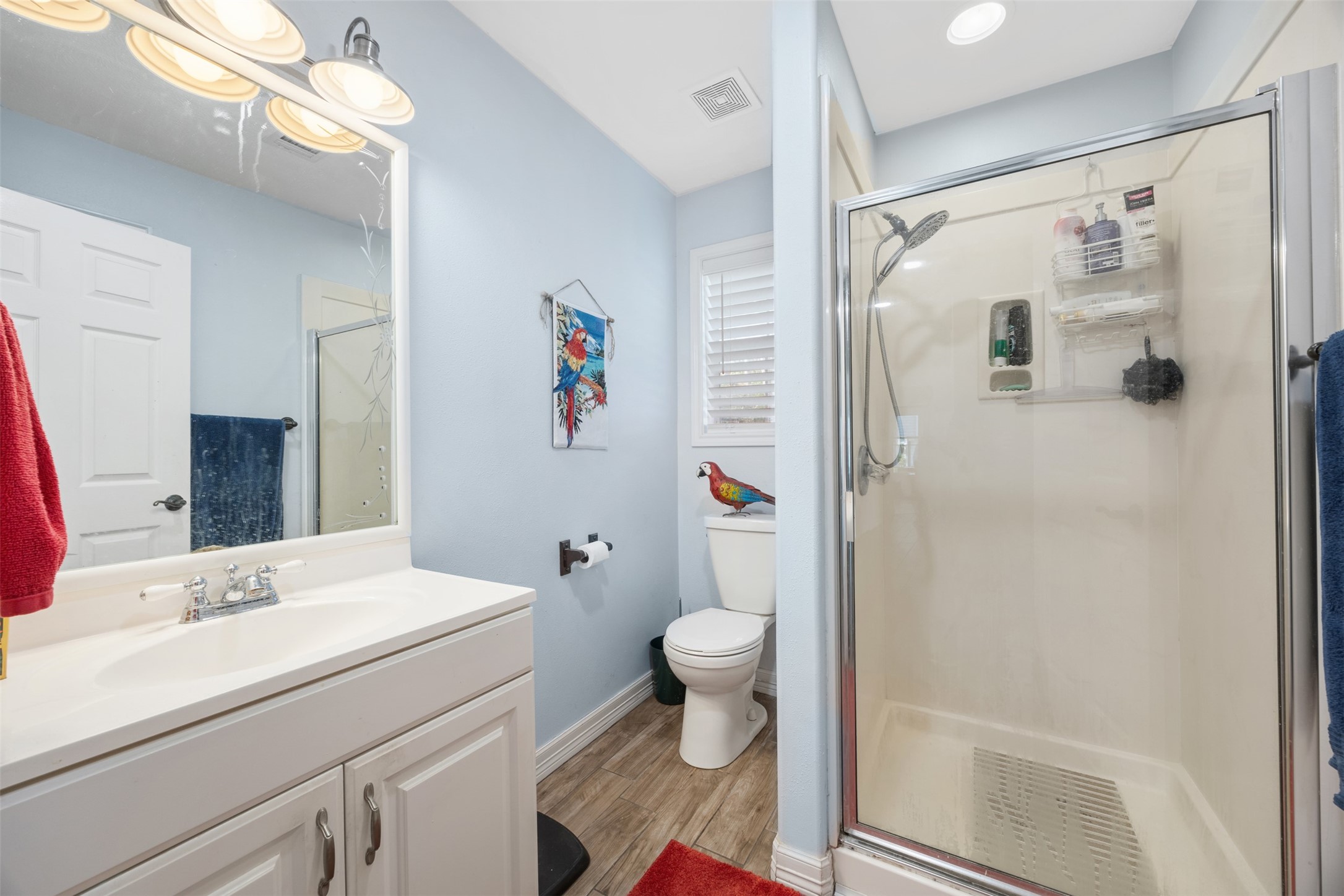 80 Indian Harbor Trinity, TX 75862 - Photo 20 of 47 a bathroom with a sink a toilet and shower