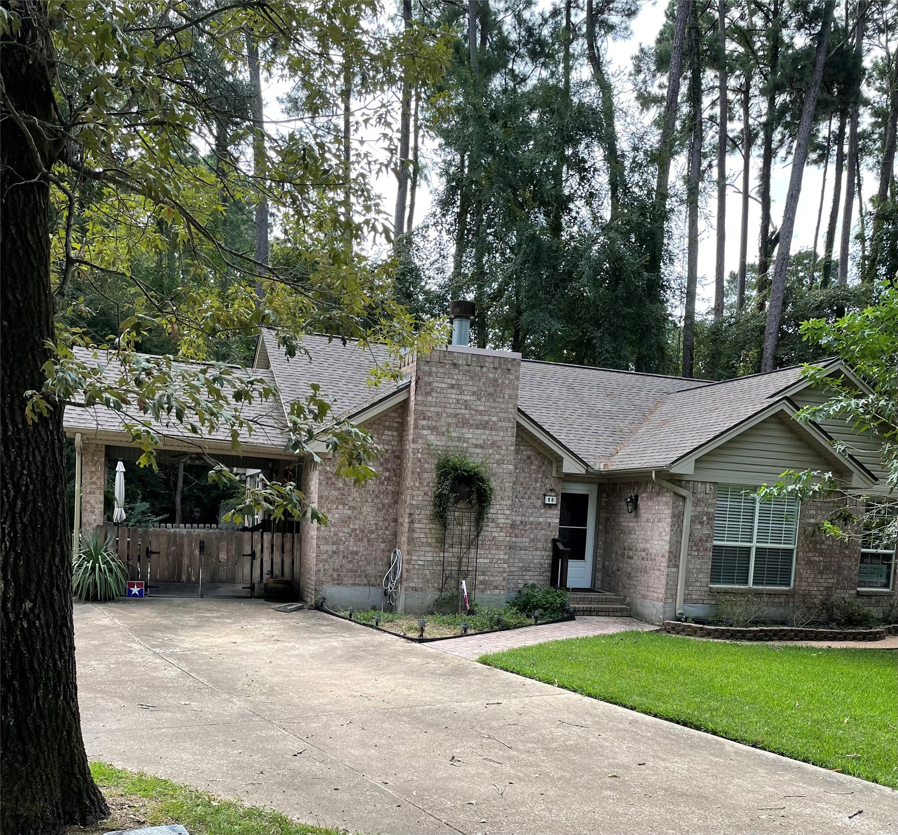 80 Indian Harbor Trinity, TX 75862 - Photo 3 of 15 Second driveway with covered fenced in carport