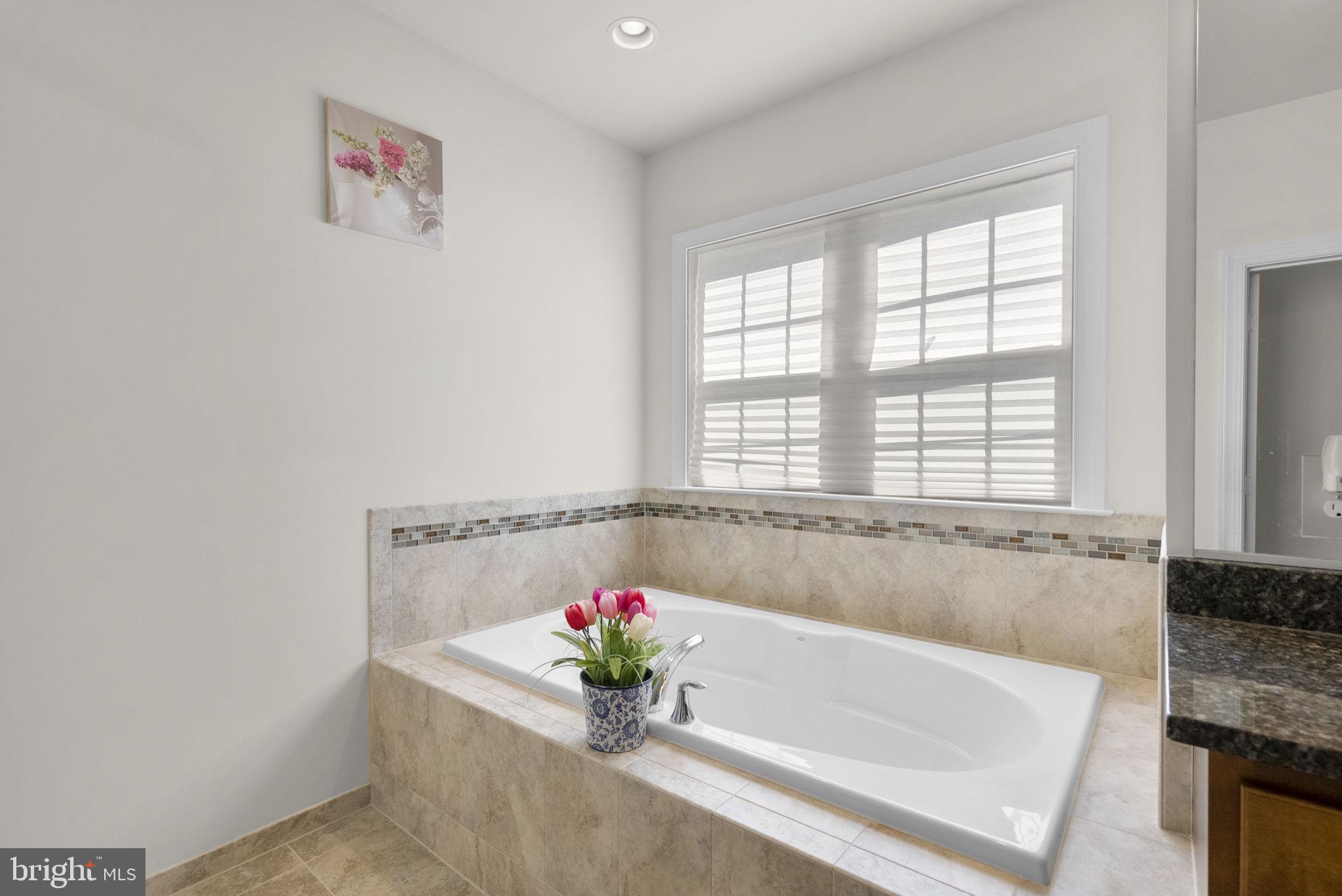 22403 Newcut Road Clarksburg, MD 20871 - Photo 43 of 78 a white bath tub sitting in a bathroom next to a window