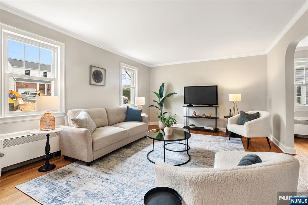 5 Northview Terrace Maplewood, NJ 07040 - Photo 5 of 47 a living room with furniture and a flat screen tv