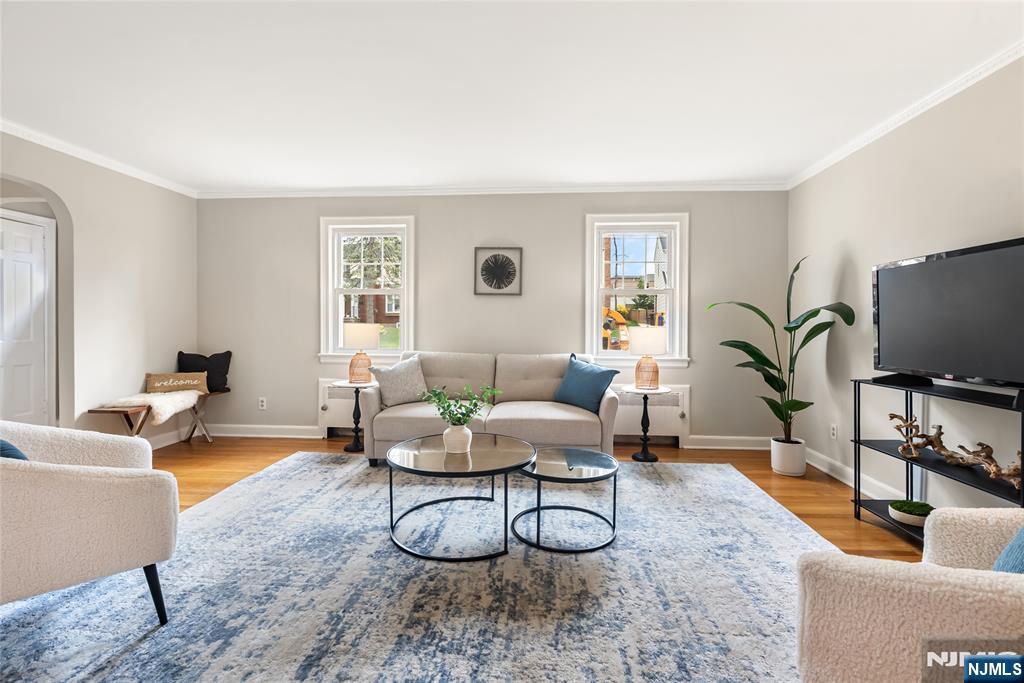 5 Northview Terrace Maplewood, NJ 07040 - Photo 6 of 47 a living room with furniture and a flat screen tv