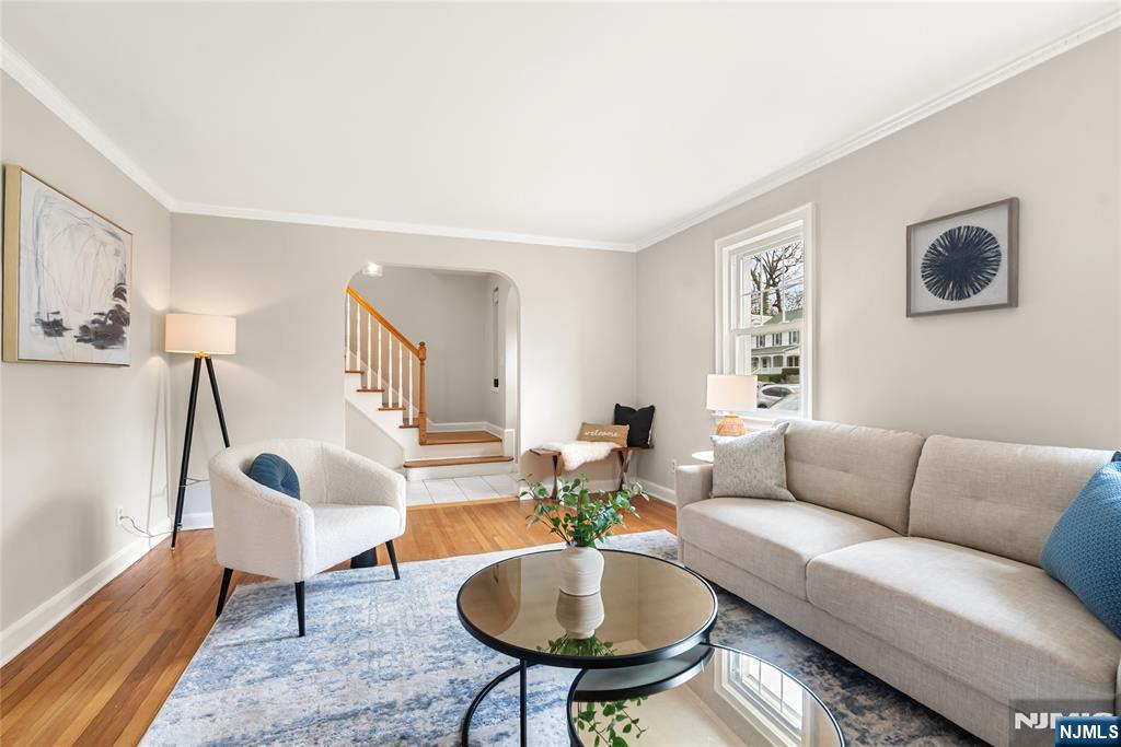 5 Northview Terrace Maplewood, NJ 07040 - Photo 7 of 47 a living room with furniture and a wooden floor