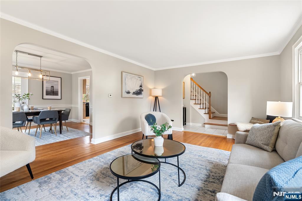 5 Northview Terrace Maplewood, NJ 07040 - Photo 8 of 47 a living room with furniture and wooden floor