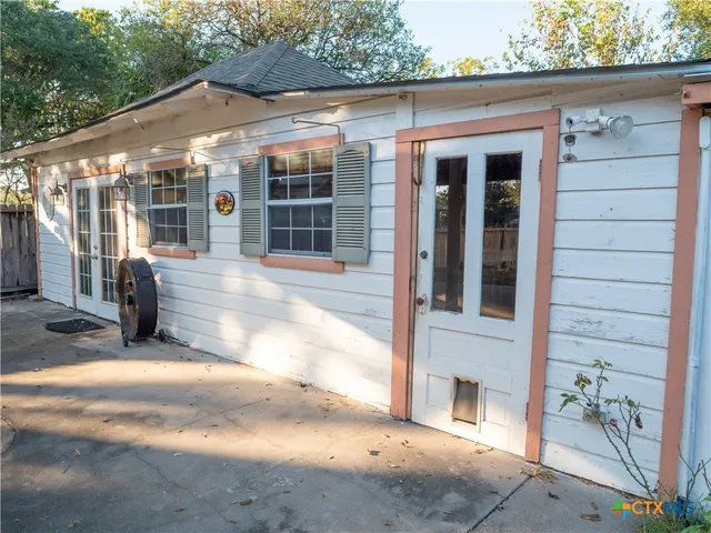 a view of a house with a outdoor space