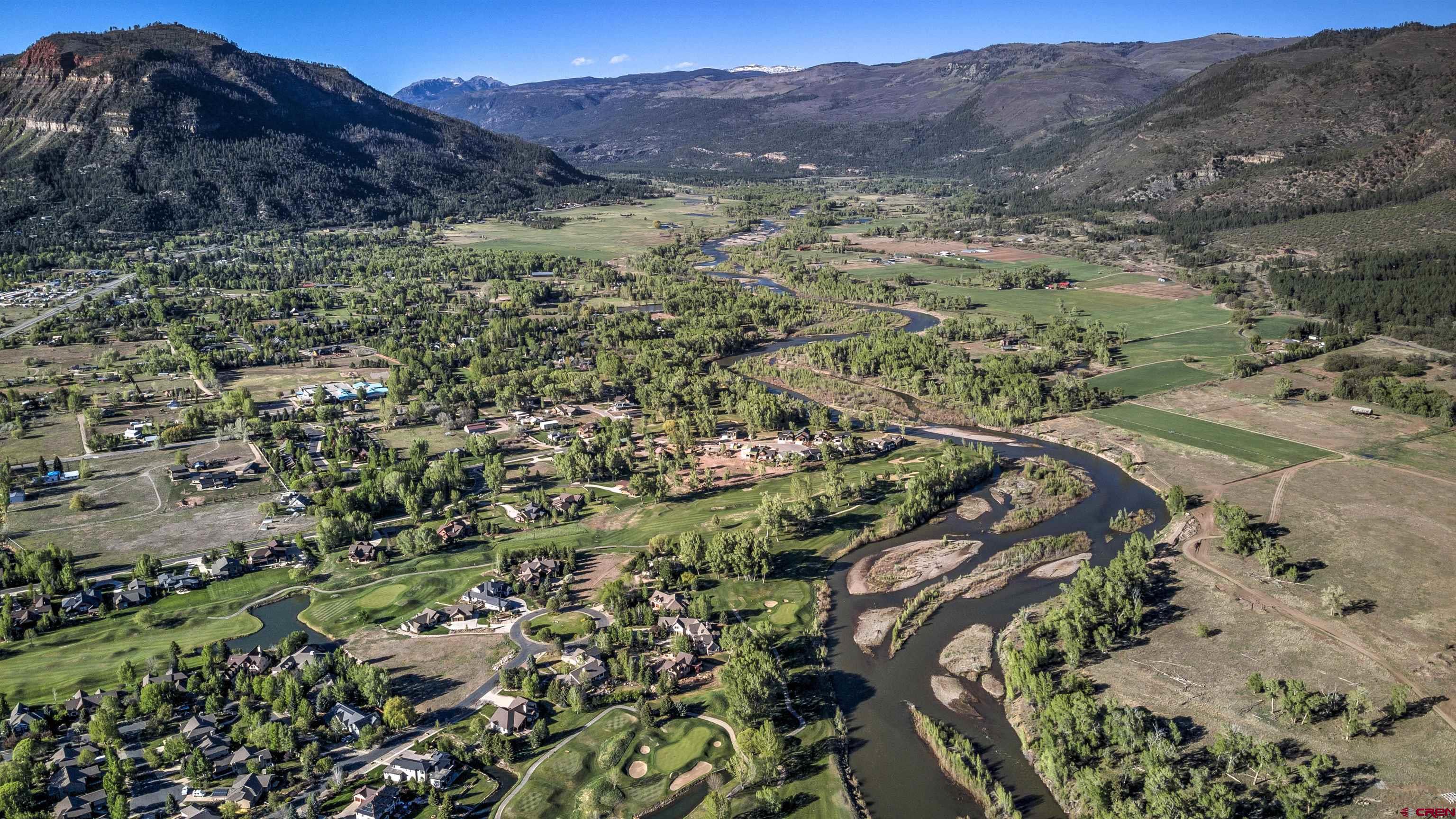 209 West Dalton Road Durango, CO 81301 - Photo 24 of 34 a view of a city with mountains in the background