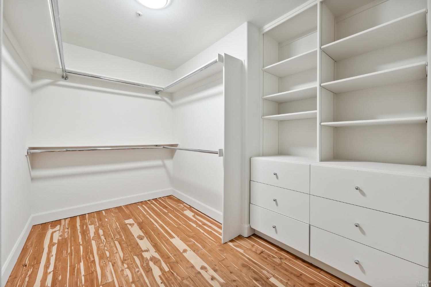 2 Spring Hill Circle Sausalito, CA 94965 - Photo 41 of 57 a view of an empty walk in closet