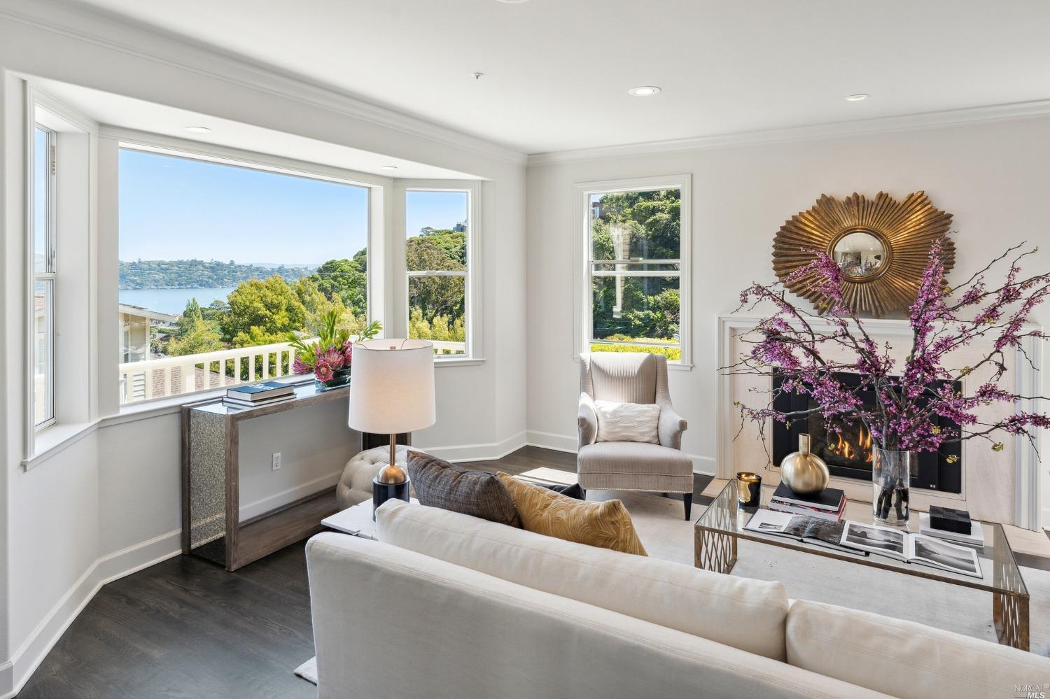 2 Spring Hill Circle Sausalito, CA 94965 - Photo 6 of 57 a living room with furniture and a large window