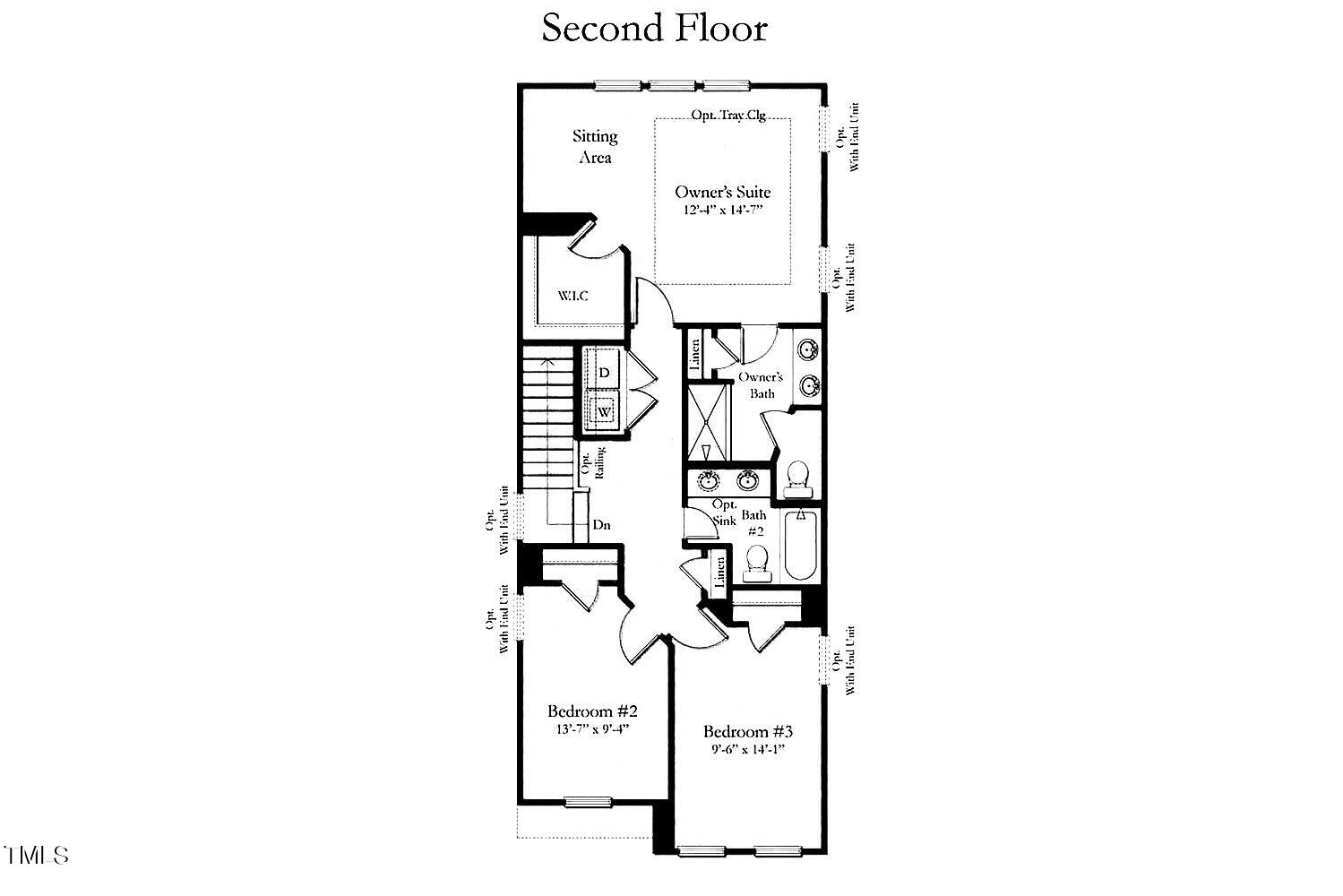 6327 Granite Quarry Drive Raleigh, NC 27610 - Photo 16 of 16 Litchfield2ndFloorPlan