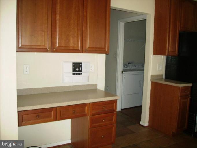 office area in kitchen