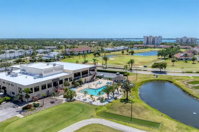 a view of a city with an ocean
