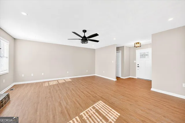 a view of an empty room