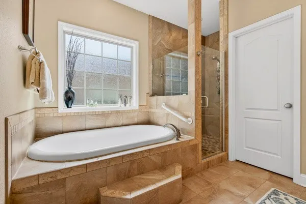 a outdoor space with furniture