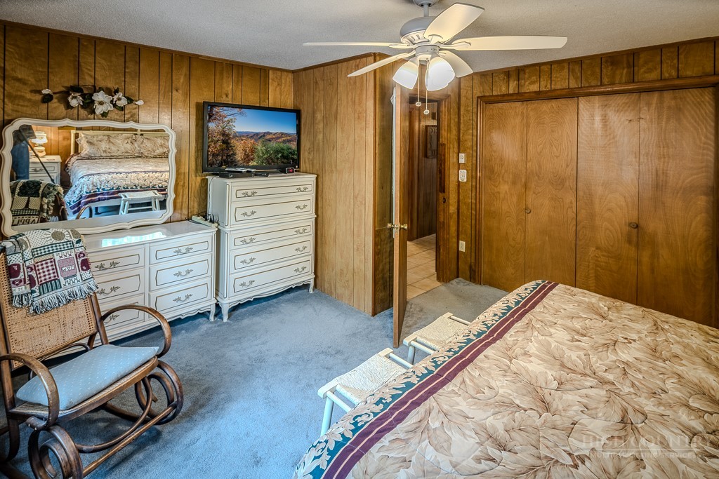 107-109 Shagbark Road Beech Mountain, NC 28604 - Photo 29 of 45 a bedroom with a bed and a television