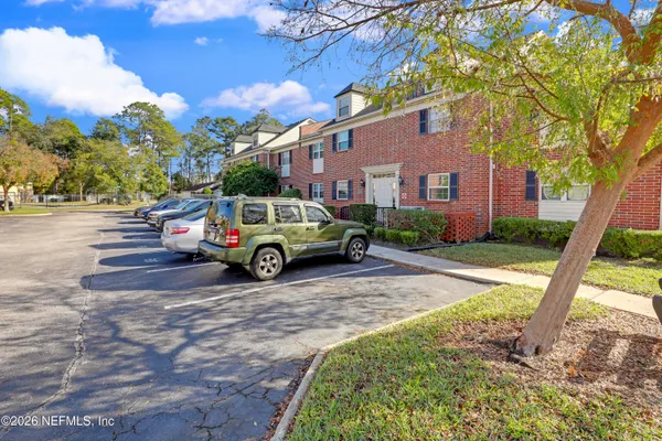 a car parked in front of a house