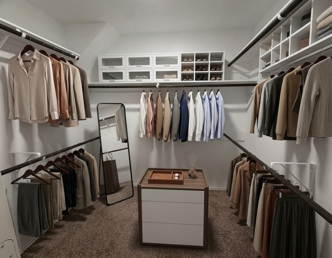 24307 Hampton Terrace Lane Spring, TX 77389 - Photo 9 of 20 Spacious walk-in closet, expertly staged to inspire your dream space.