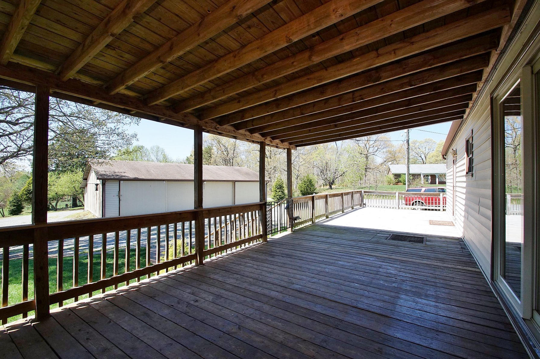 164 Tabernacle Road Penhook, VA 24137 - Photo 7 of 46 a view of porch with wooden floor