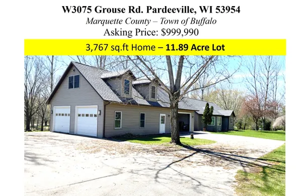 $999,990 | W3075 Grouse Road, Pardeeville, WI 53954