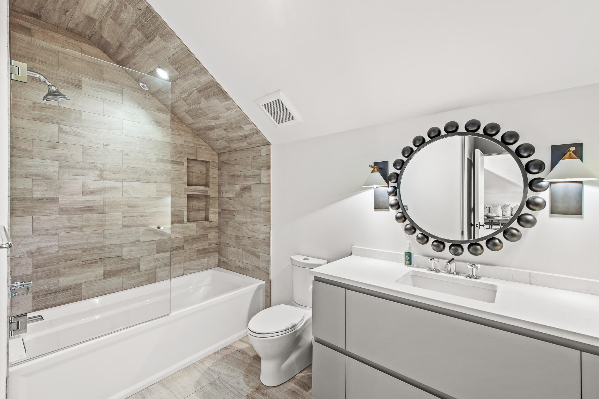 281 Pompano Street Inlet Beach, FL 32461 - Photo 40 of 49 a bathroom with a sink a toilet and bathtub