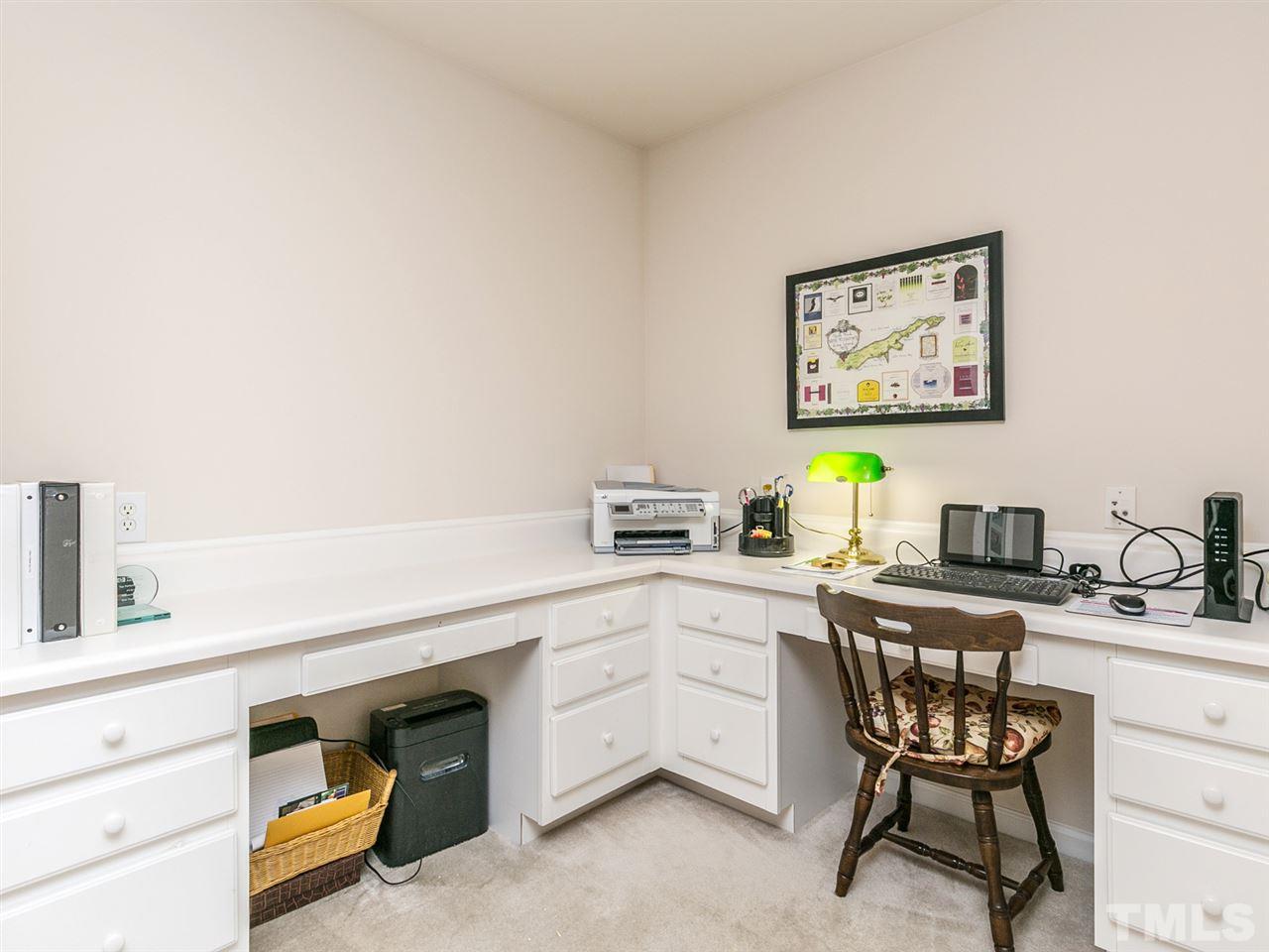 8109 Satillo Lane Raleigh, NC 27616 - Photo 15 of 25 This built in office provides an optimal area for record keeping, working from home or doing homework!