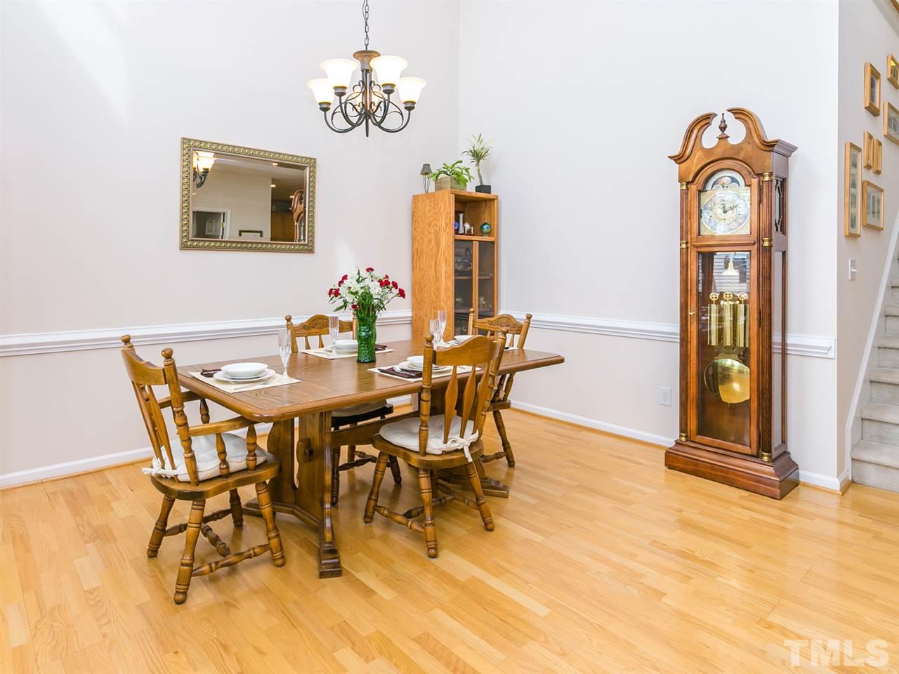 8109 Satillo Lane Raleigh, NC 27616 - Photo 4 of 25 It's nice to have a dining room that can actually accomodate something besides a small table. Entertain a crowd here plus there's room for a china cabinet or sideboard.