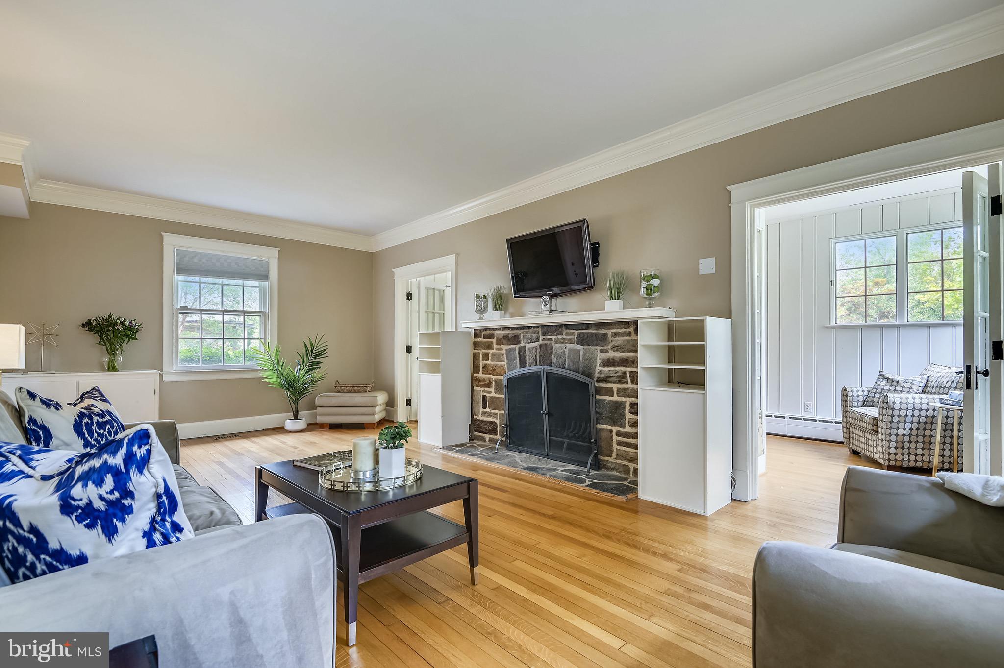 311 St Dunstans Road Baltimore, MD 21212 - Photo 6 of 67 Large stone fireplace