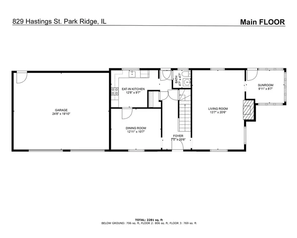 a backyard of apartments with large trees