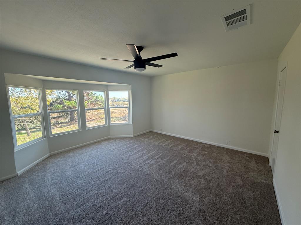 1102 Chilton Street Weatherford, TX 76086 - Photo 19 of 28 an empty room with windows and ceiling fan